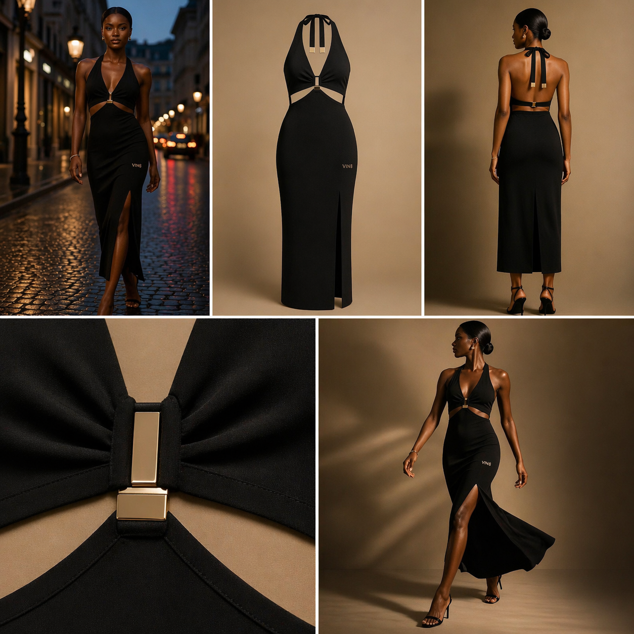 The Noir Command Dress