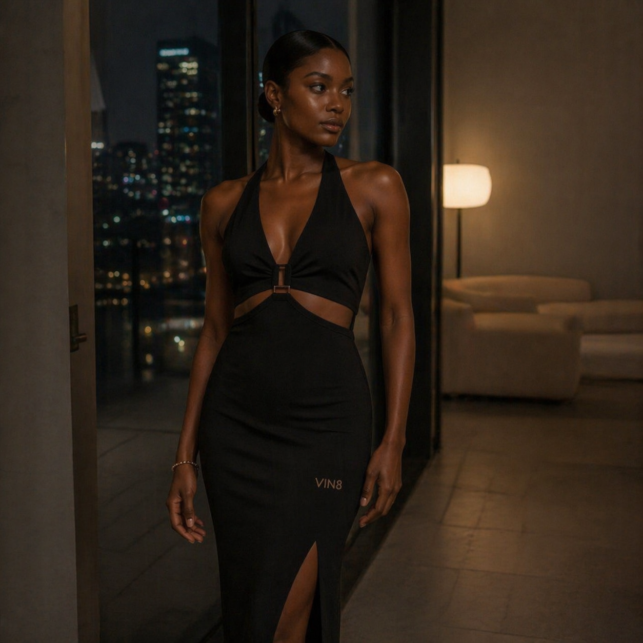 The Noir Command Dress