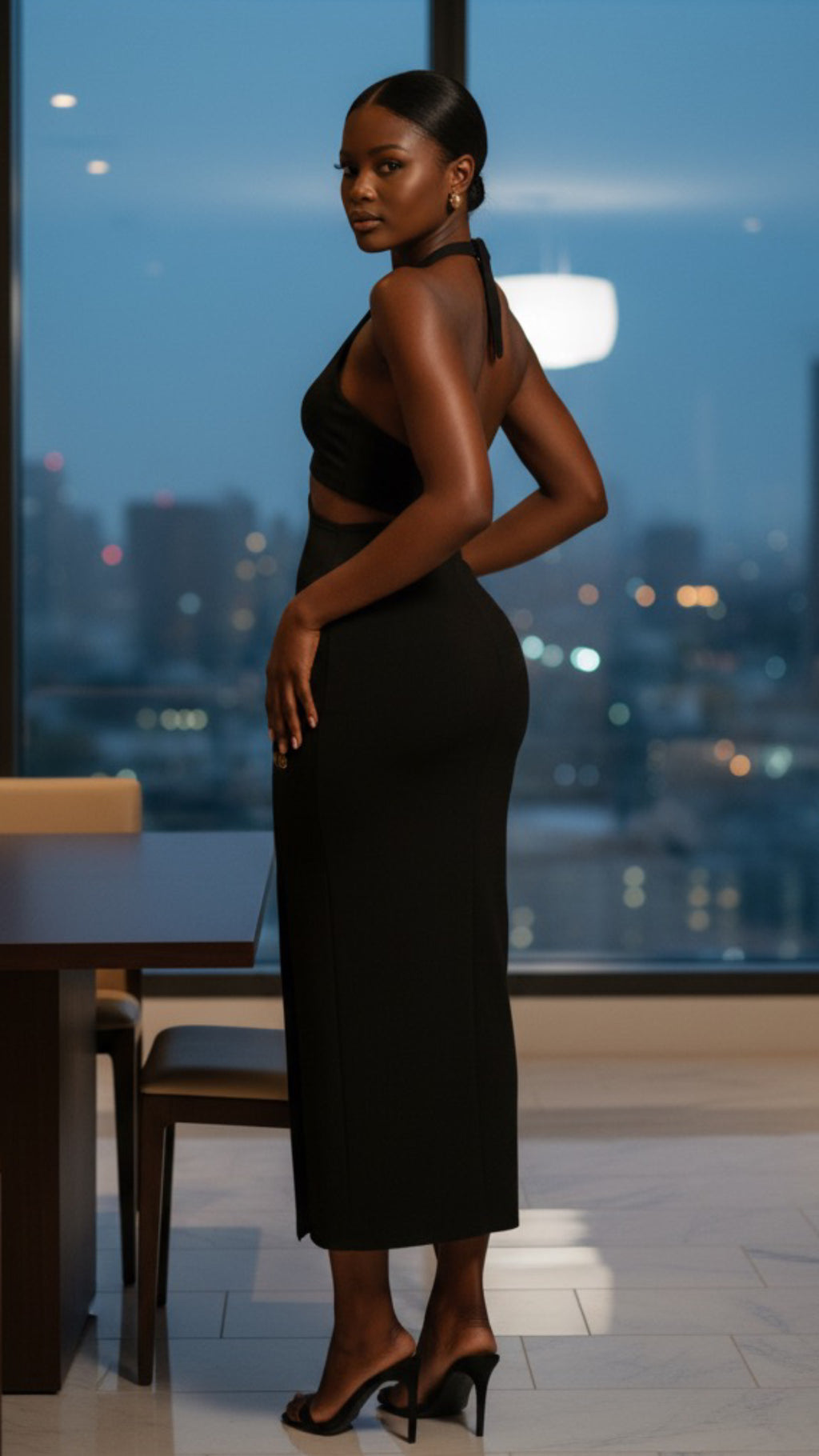 The Noir Command Dress