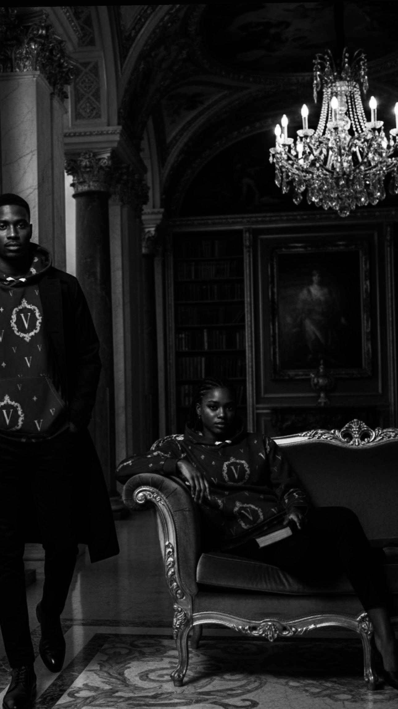 THE V8 MONOGRAM HOODIE